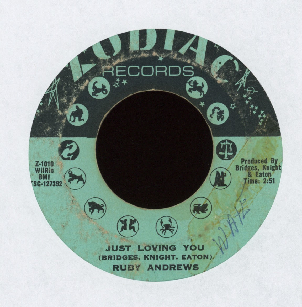 Ruby Andrews - Just Loving You on Zodiac Northern Soul 45