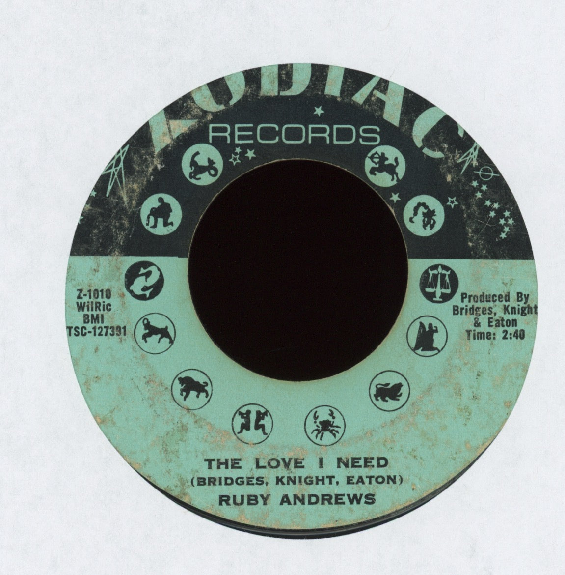 Ruby Andrews - Just Loving You on Zodiac Northern Soul 45