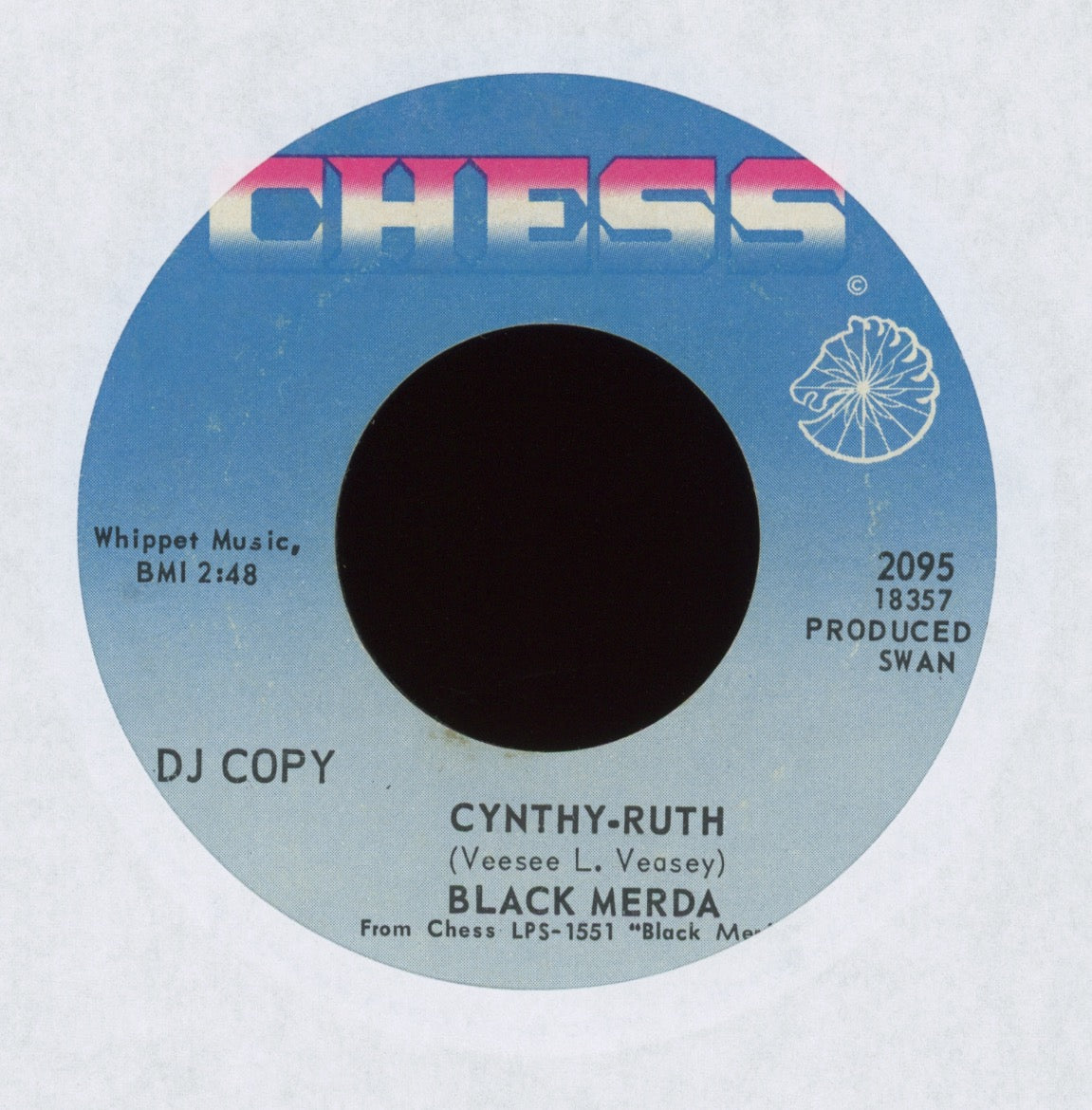 Black Merda - Cynthy-Ruth on Chess Promo Funk 45