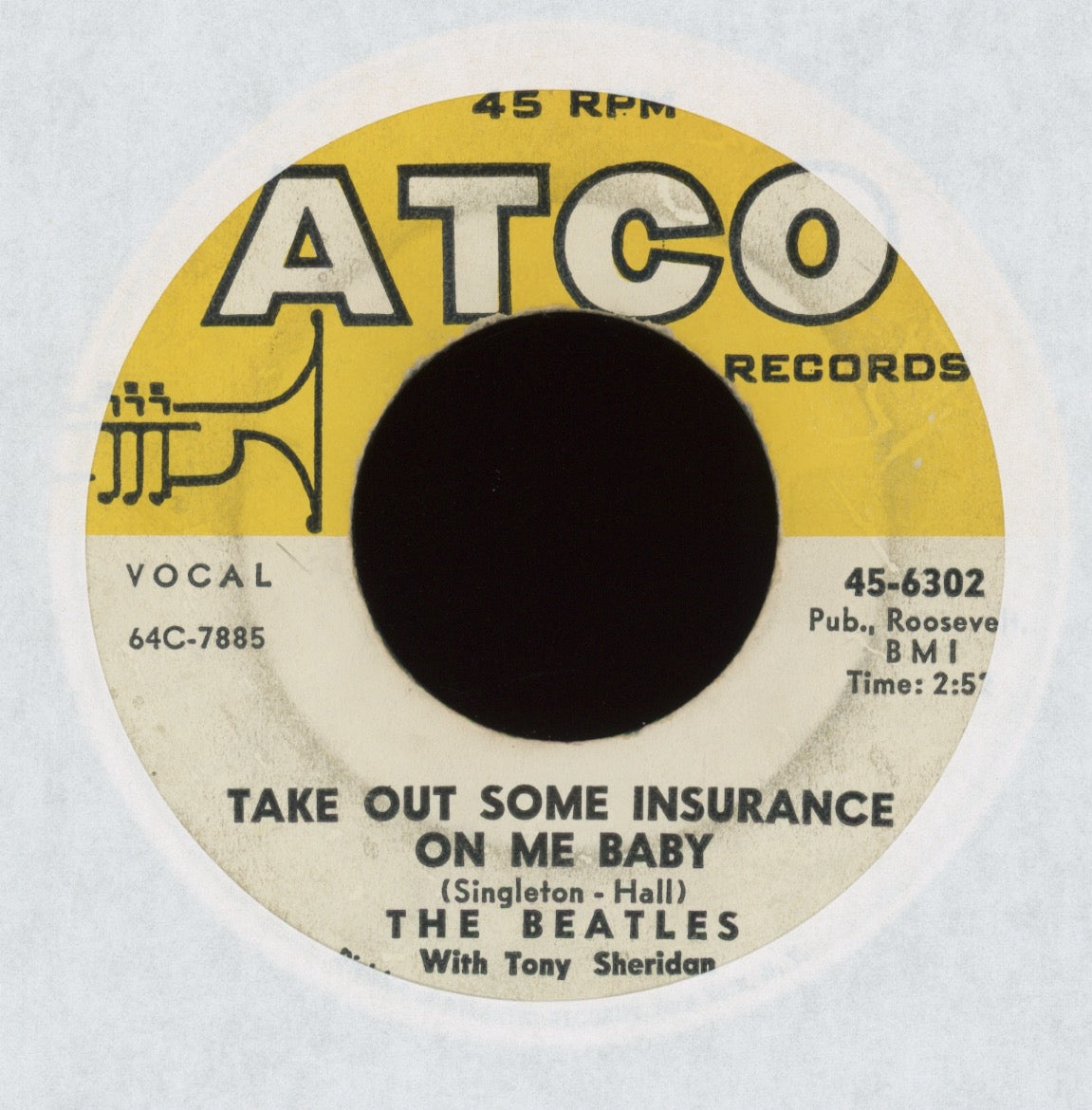 The Beatles With Tony Sheridan - Take Out Some Insurance On Me Baby on Atco