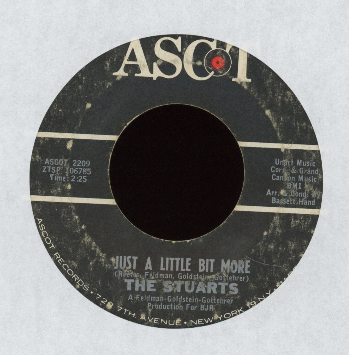 The Stuarts - Just A Little Bit More on Ascot Garage 45