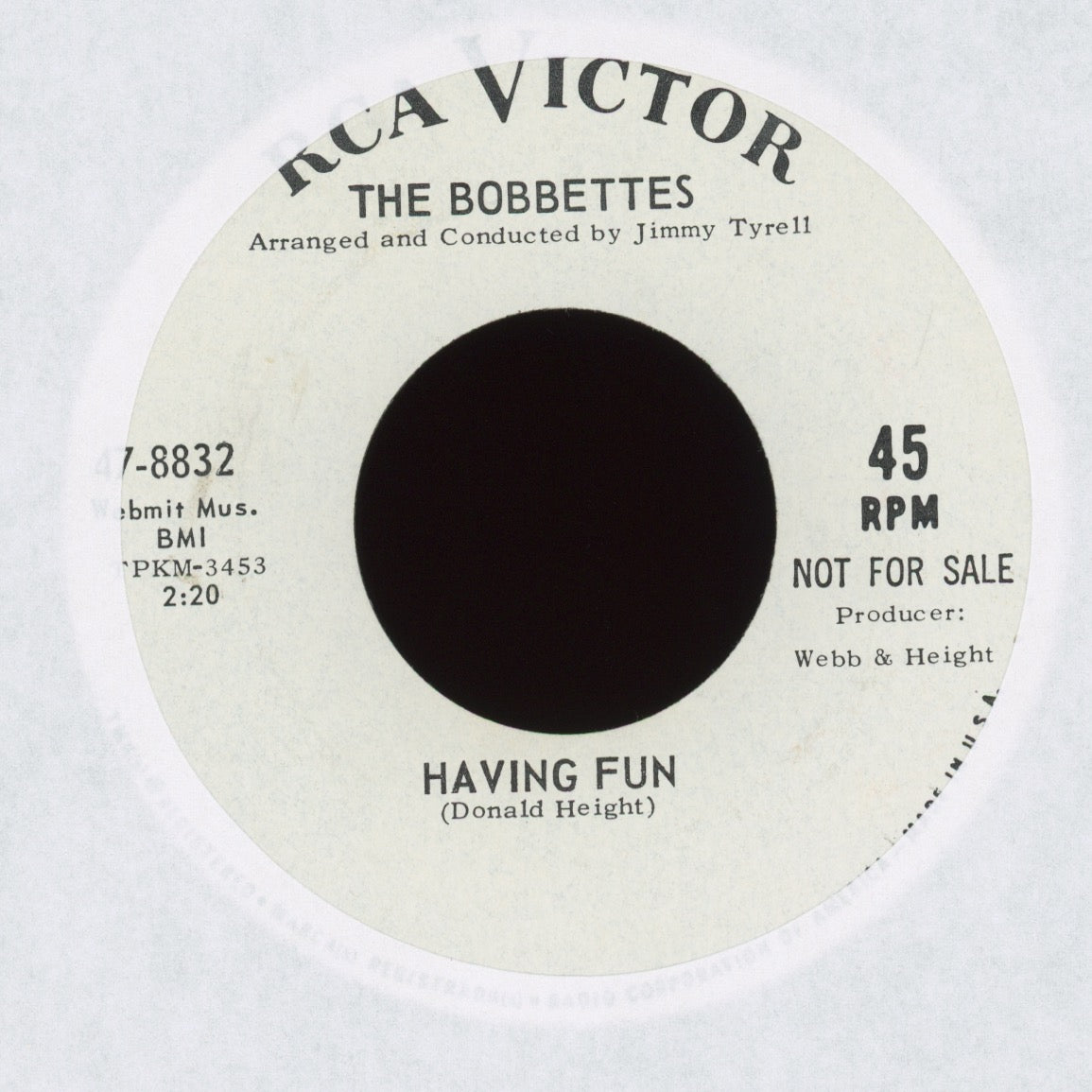The Bobbettes - I've Gotta Face The World on RCA Promo Northern Soul 45