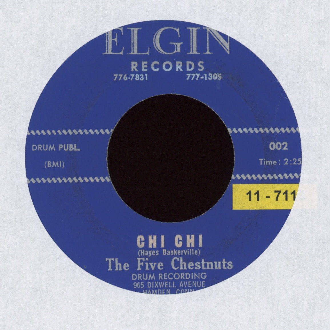 The Five Chestnuts - Chi Chi / My Kind of Baby on Elgin R&B Doo Wop 45