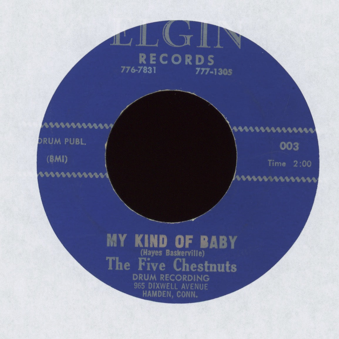 The Five Chestnuts - Chi Chi / My Kind of Baby on Elgin R&B Doo Wop 45