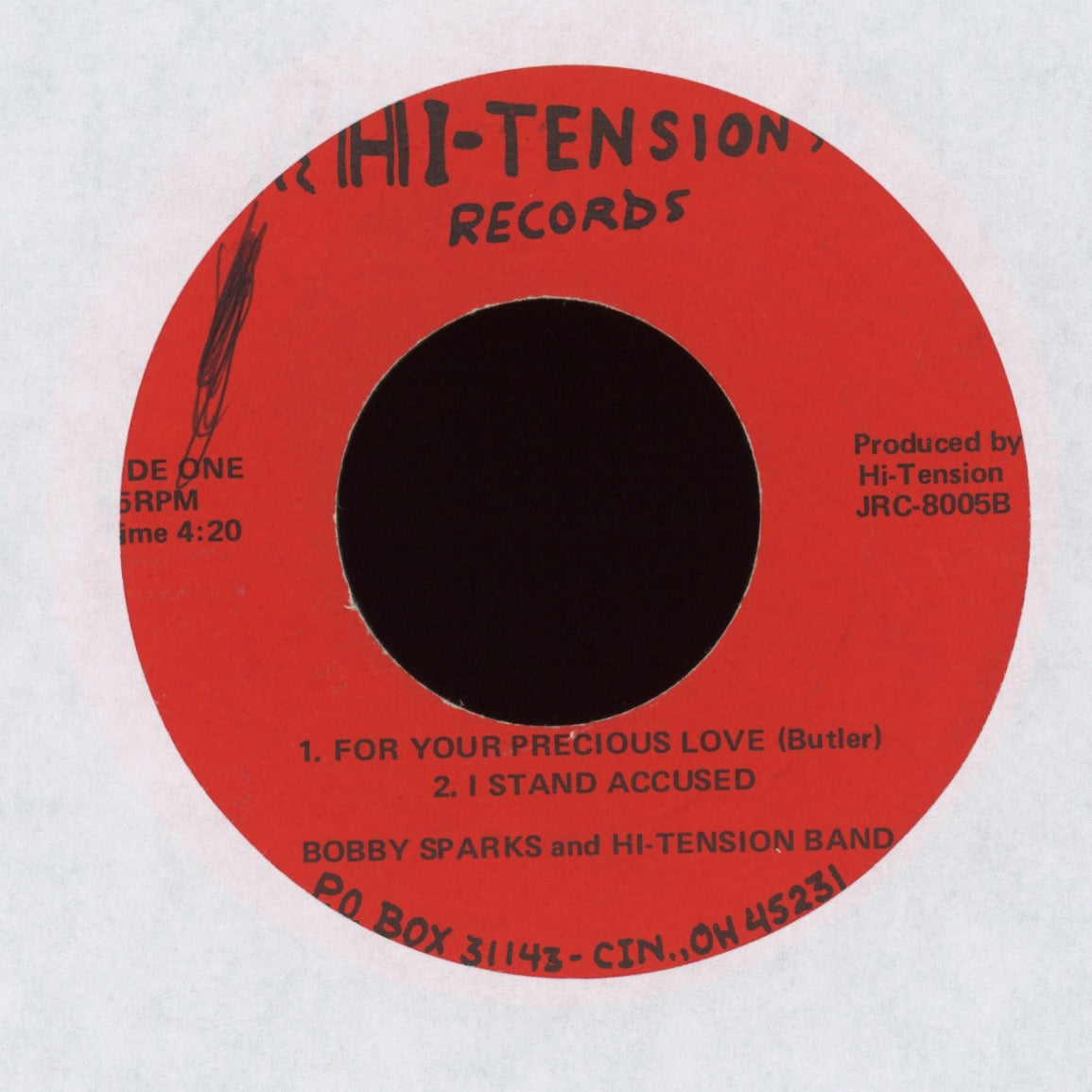Bobby Sparks - For Your Precious Love / Lonely Soldier on Hi-Tension Ohio Deep Soul EP