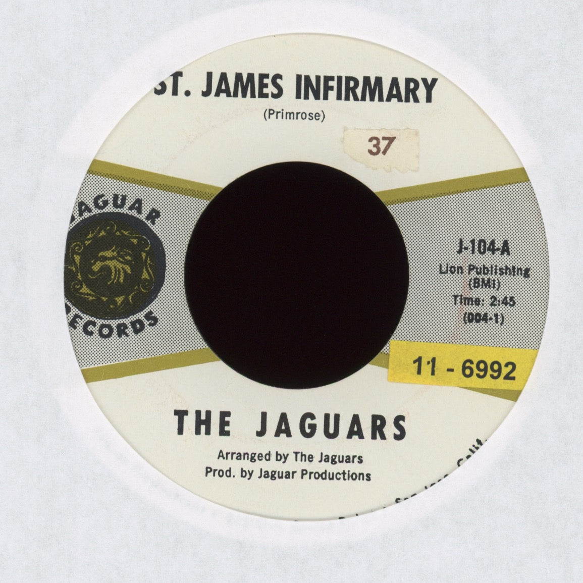 The Jaguars - Good Time on Jaguar Garage Soul 45