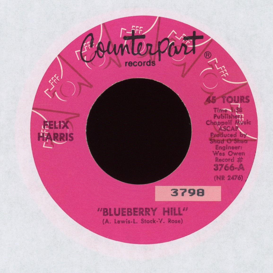 Felix Harris - Walkin' (In The Night) on Counterpart 70s Soul Funk 45