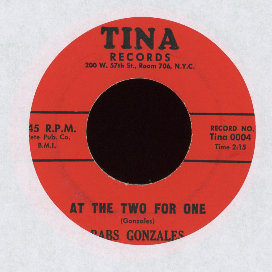 Babs Gonzales - Old McDonald Did The Twist on Tina R&B Jiver 45