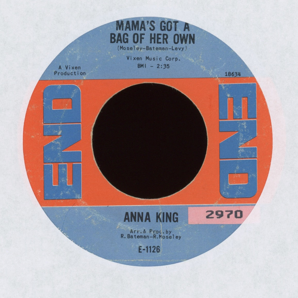 Anna King - Mama's Got A Bag Of Her Own on End Northern Soul Funk 45