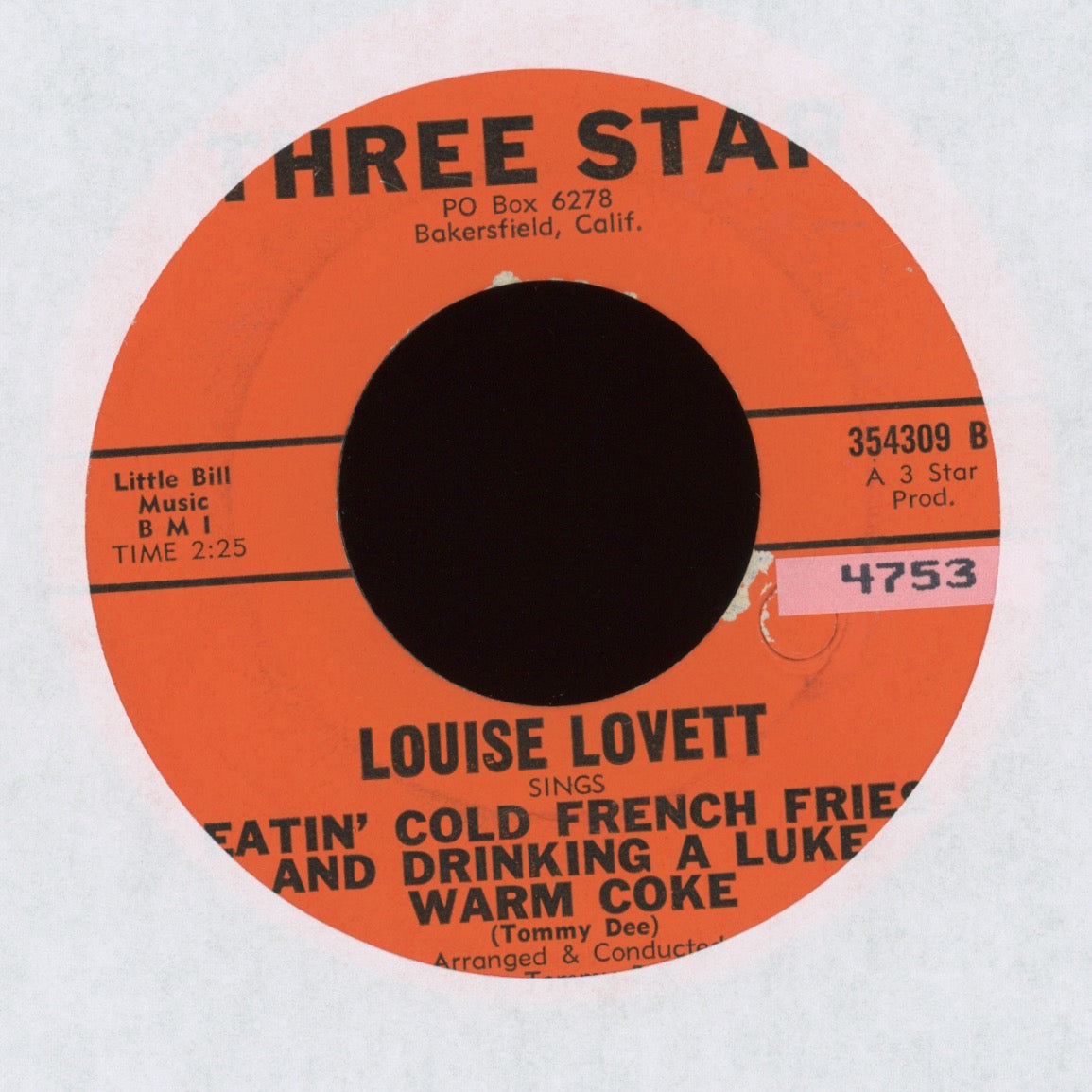 Louise Lovett - Our Young Summer Love on Three Star Teen Rocker 45