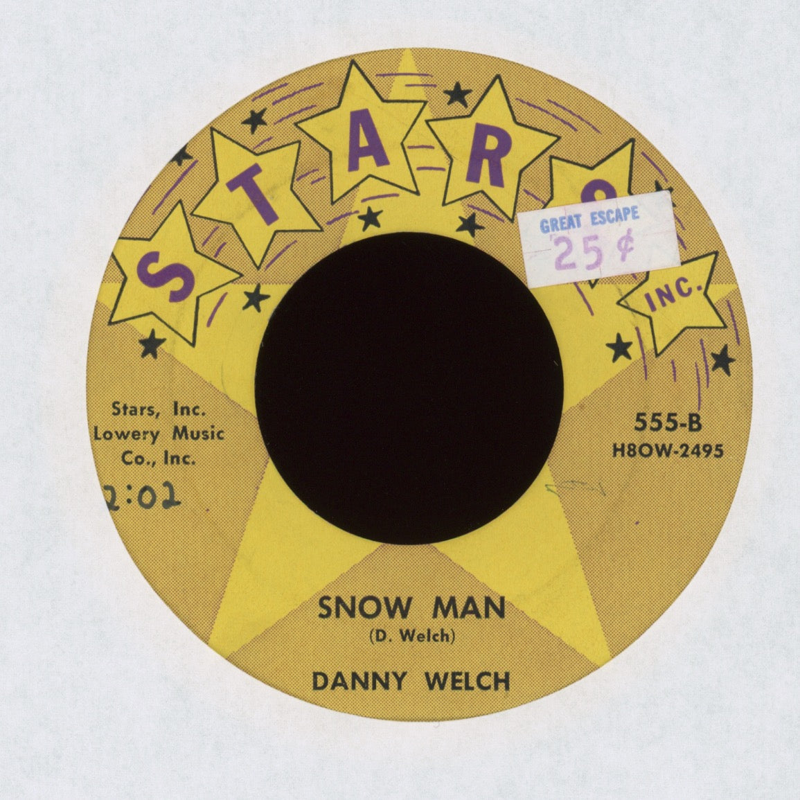 Danny Welch - Riding Shotgun (In A Hot Rod Car) on Stars Inc Rockabilly Popcorn 45