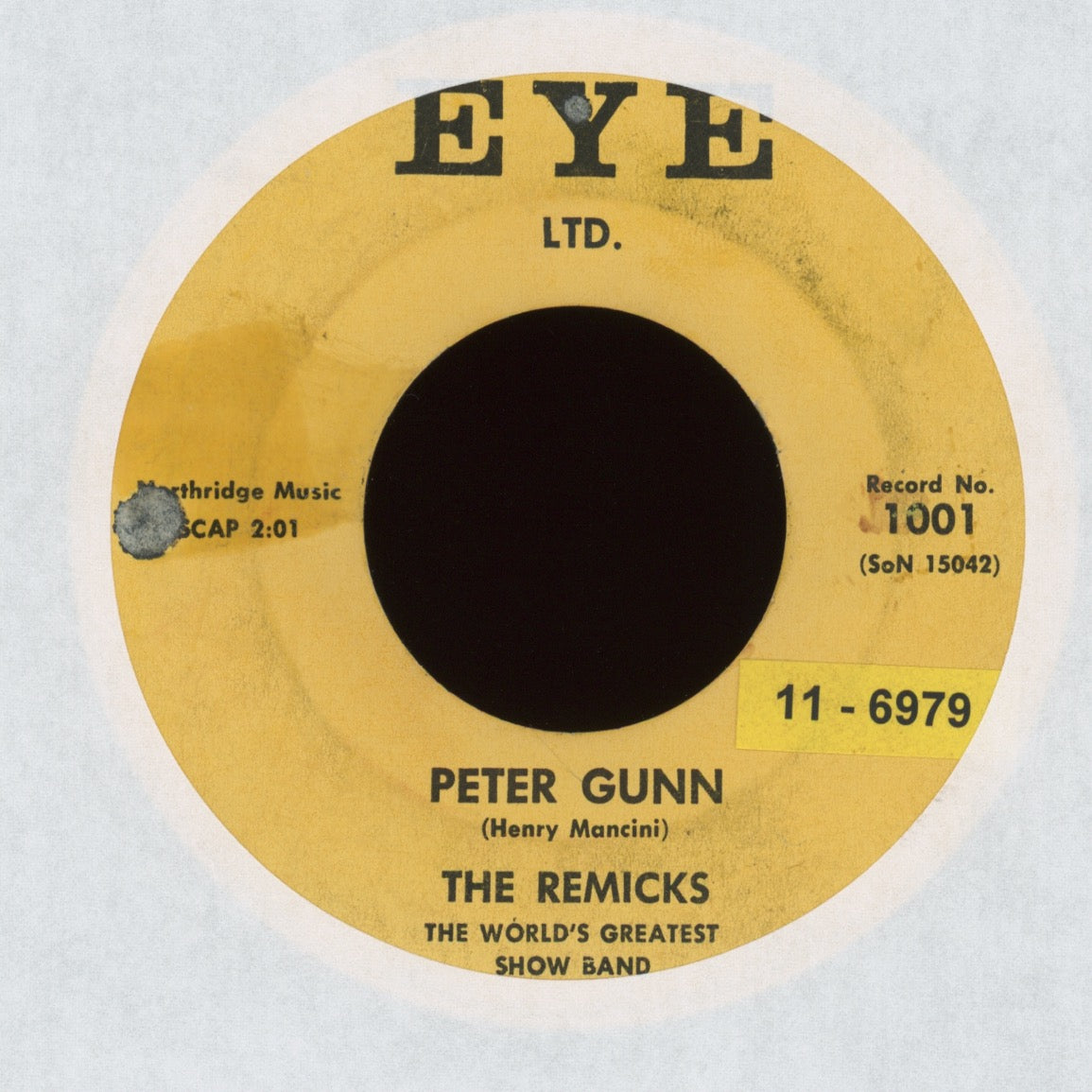 The Remicks - Peter Gunn on Eye Sleazy Instro R&B 45