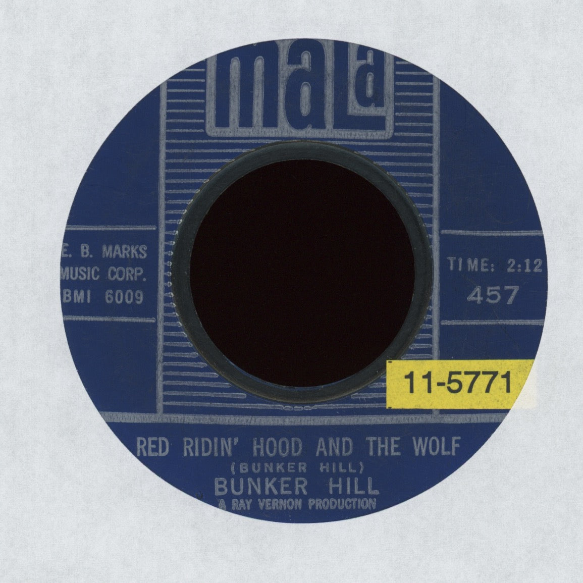 Bunker Hill - Red Ridin' Hood And The Wolf on Mala R&B Rocker 45