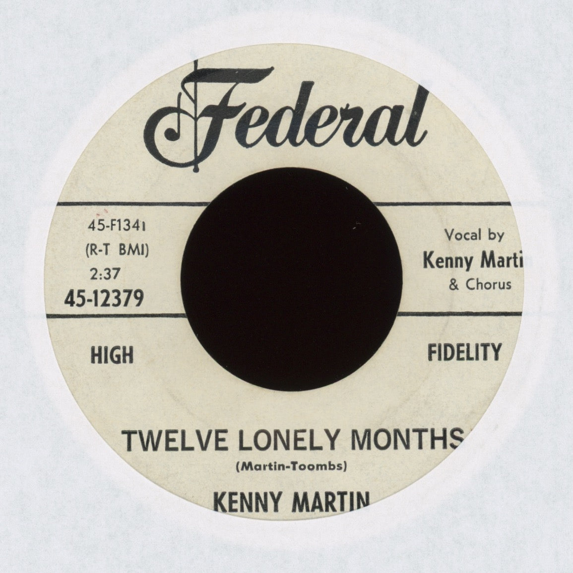 Kenny Martin - The Last Words Of The Jivin' Mr. Lee on Federal Promo R&B 45