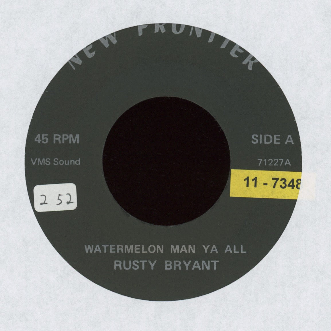 Rusty Bryant - Watermelon Man Ya All on New Frontier Jazz Funk 45