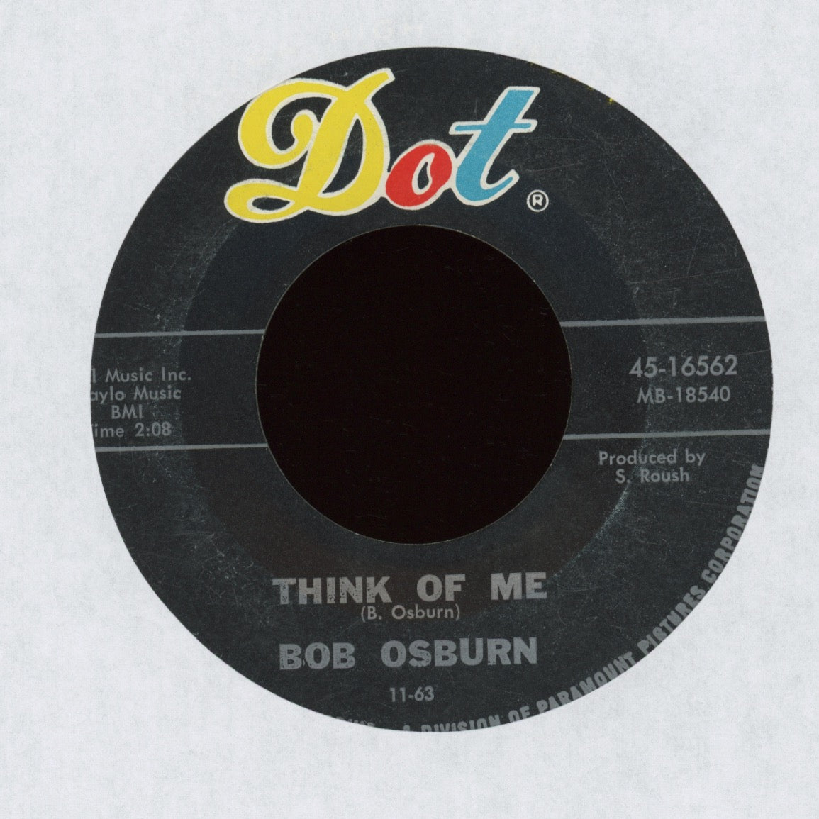 Bobby Osburn - Bound To Happen on Dot Teen Rockabilly 45