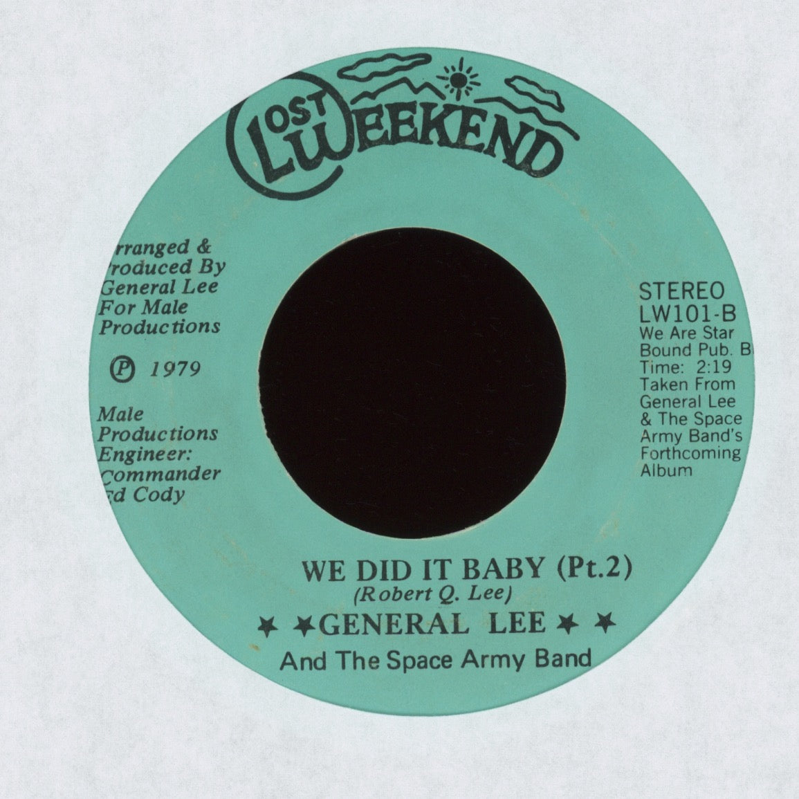 General Lee - We Did It Baby on Lost Weekend Modern Soul 45