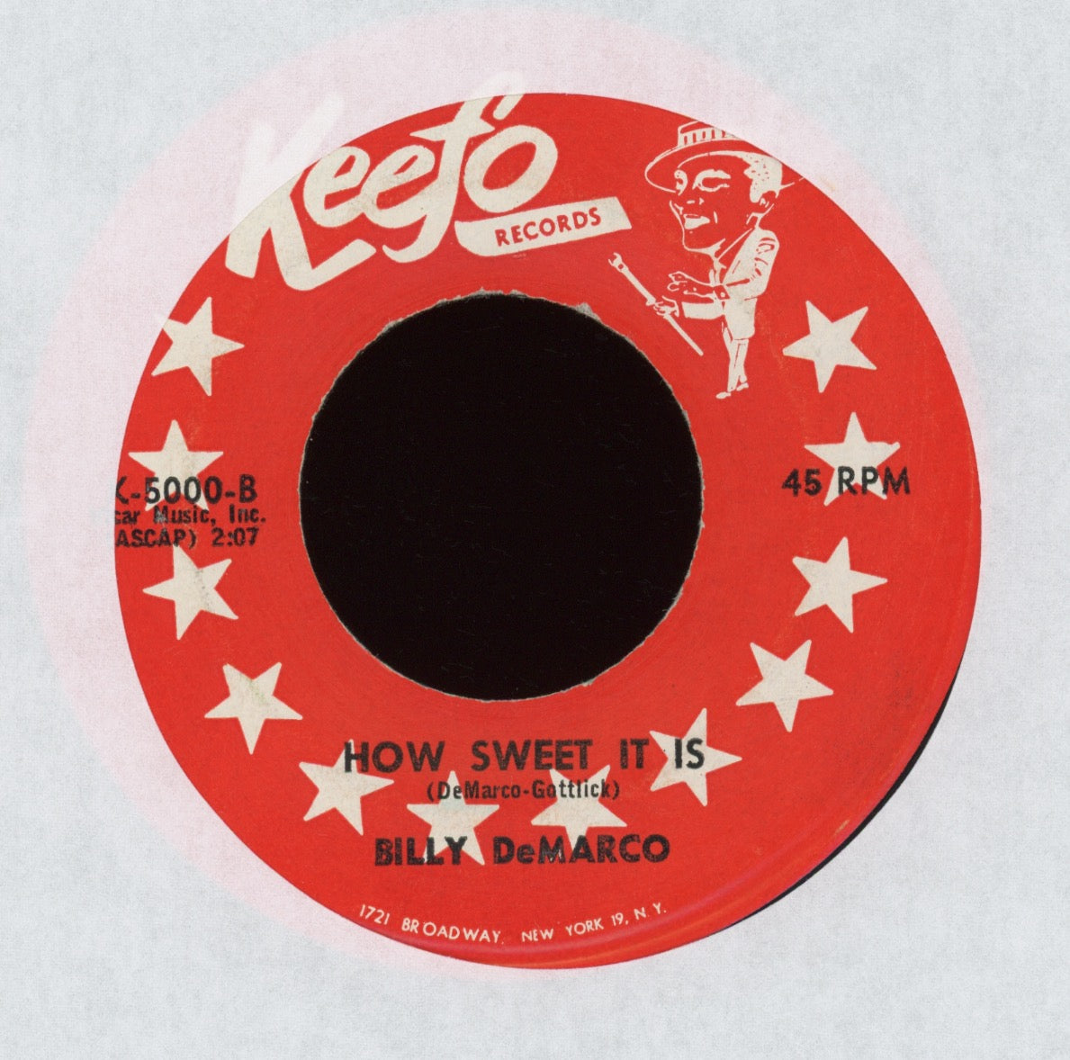 Billy DeMarco & Count Dracula - Drac's Back on Keefo Halloween Horror Rock 45