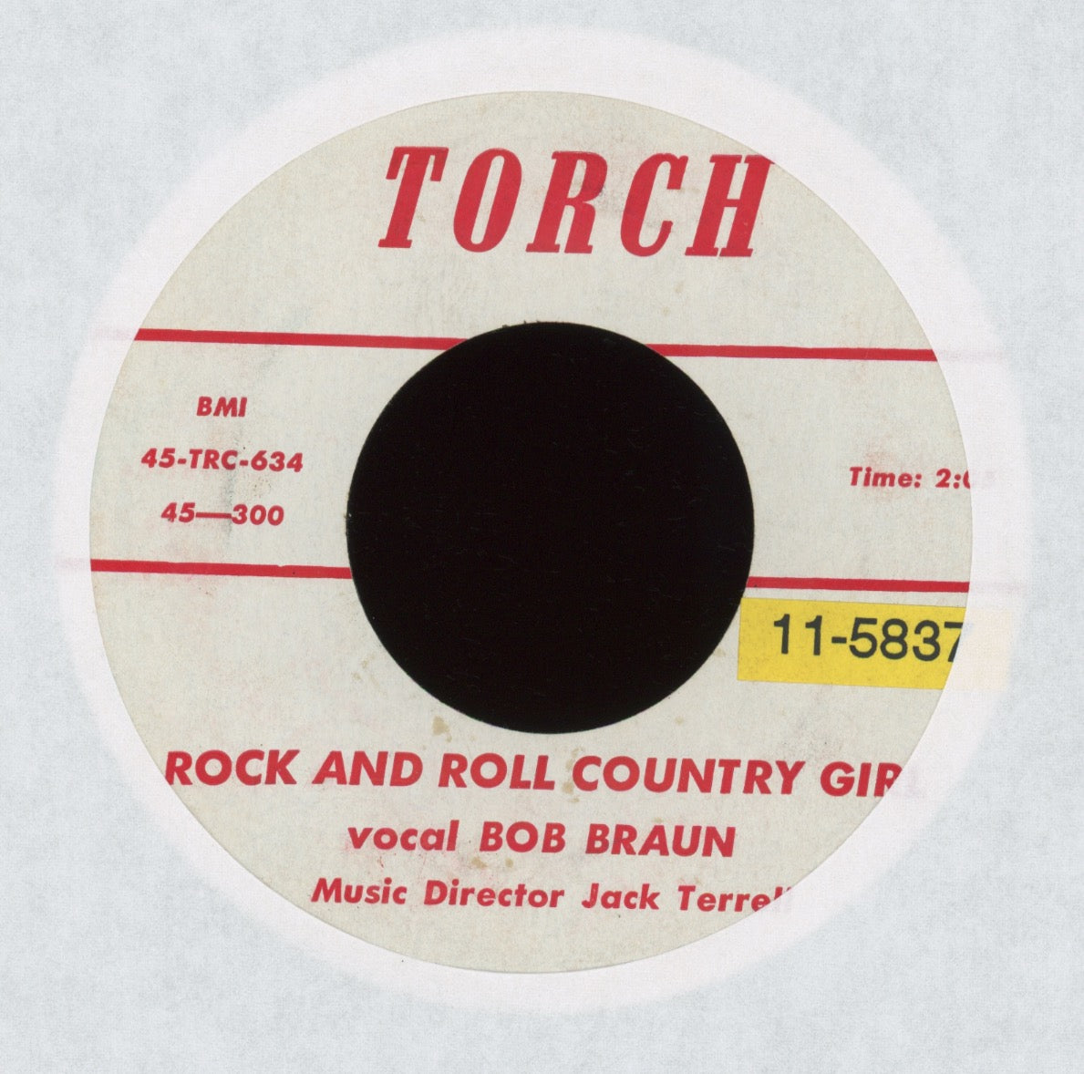 Bob Braun - Rock And Roll Country Girl on Torch Rockabilly 45