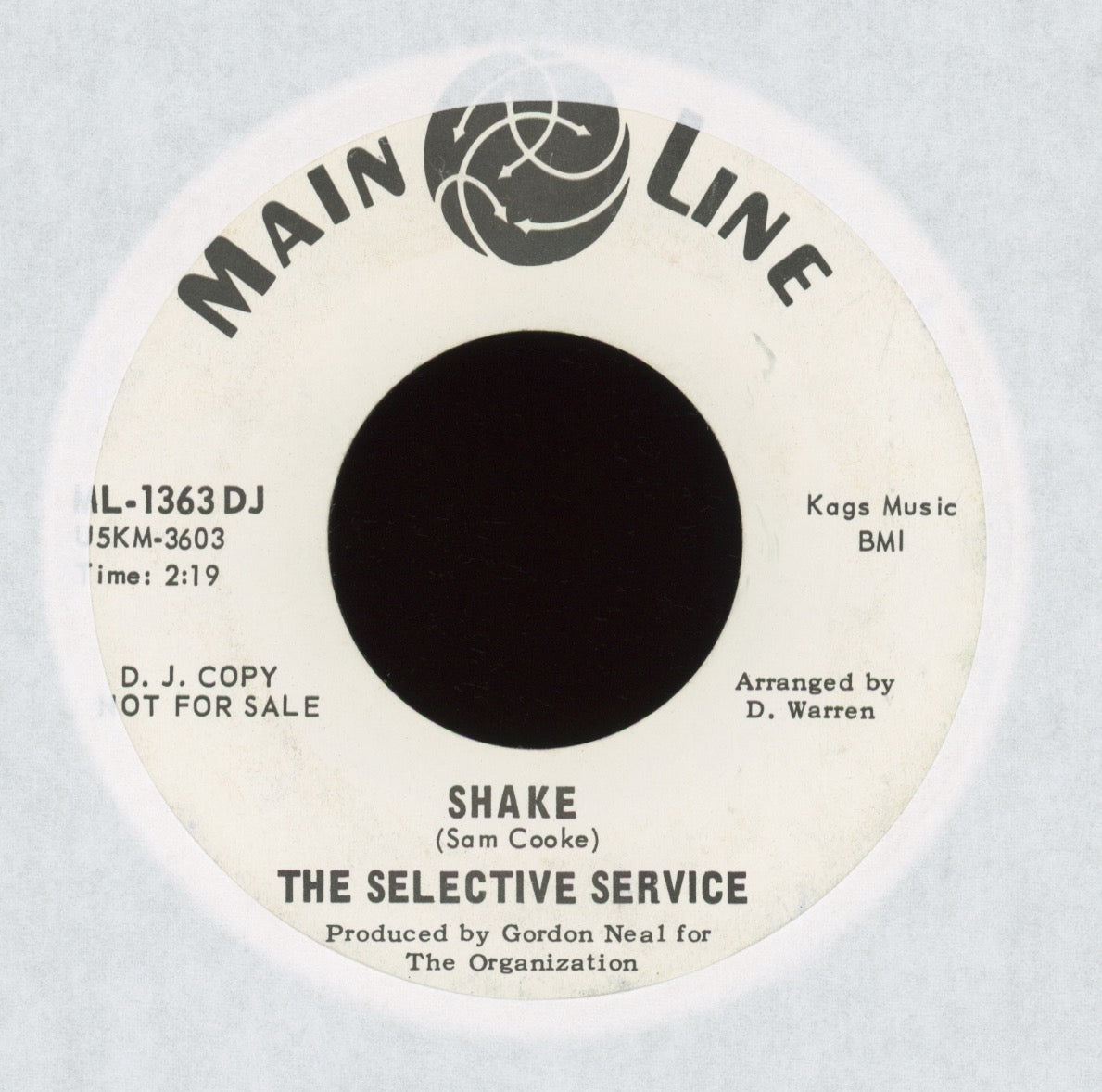 The Selective Service - Shake on Main Line Promo Garage Fuzz Mod 45