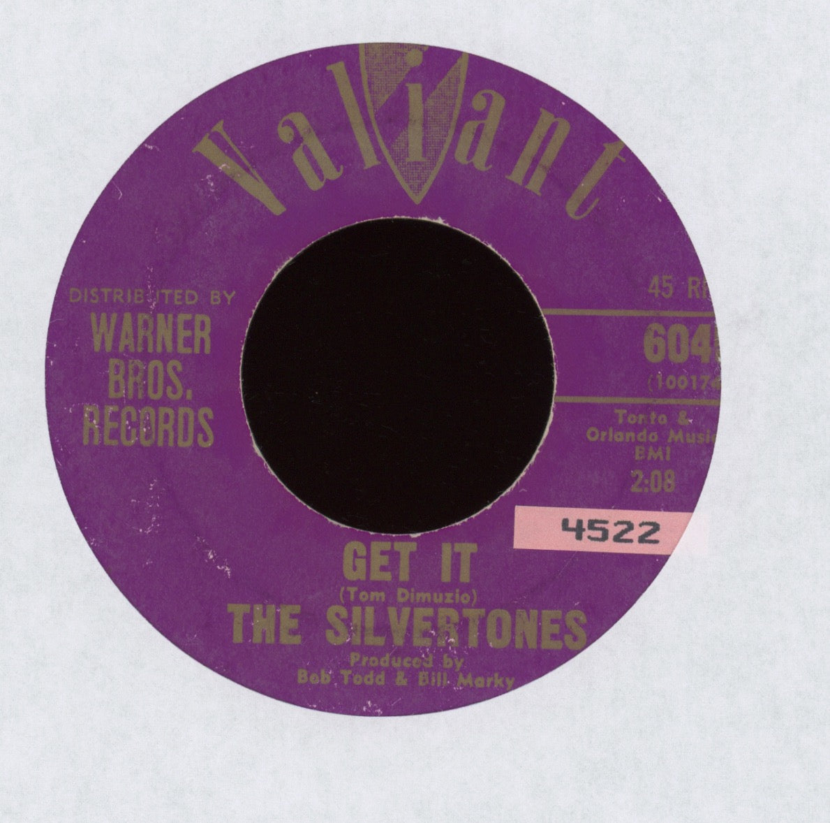 The Silvertones - Get It on Valiant Surf 45