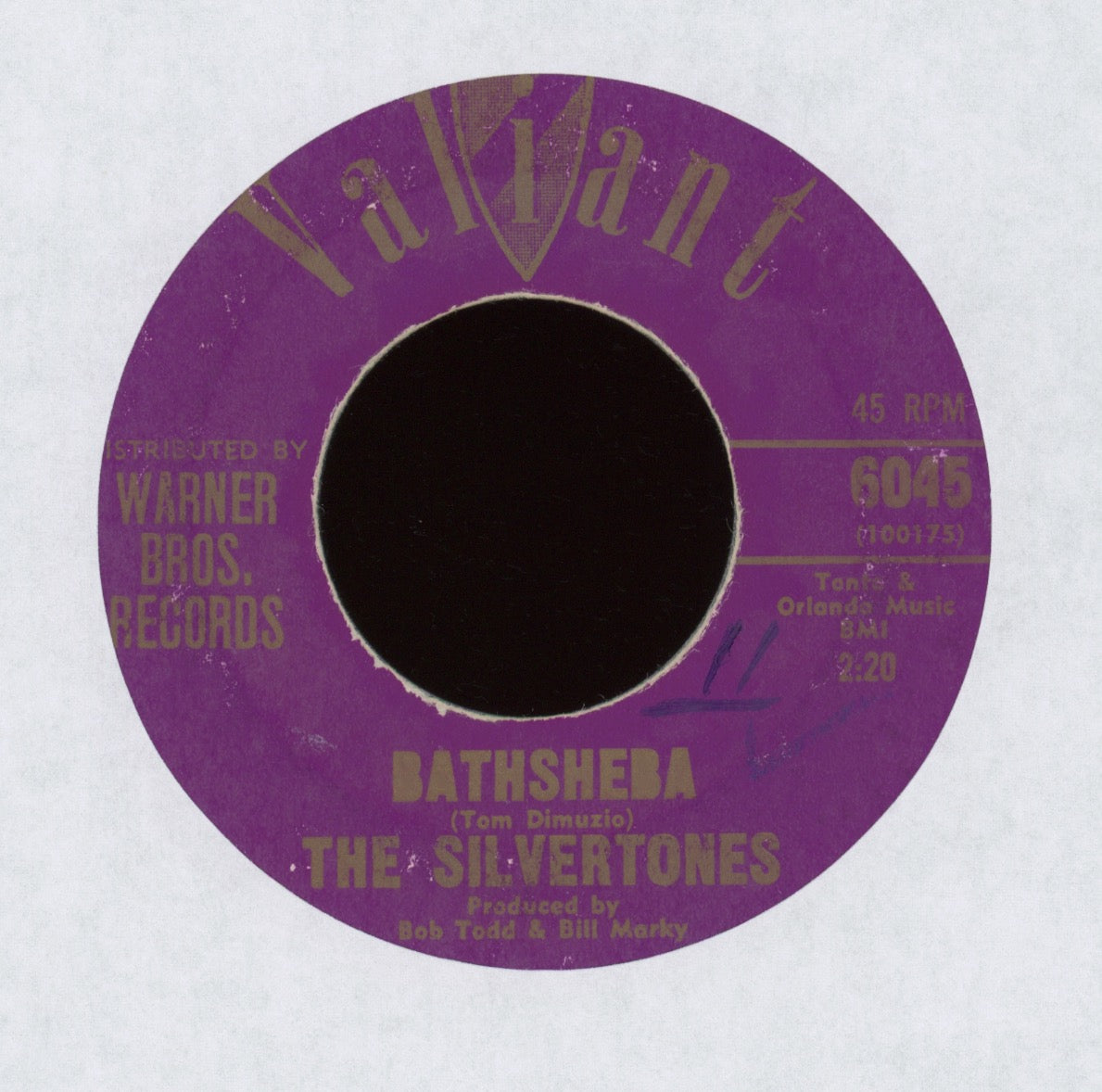 The Silvertones - Get It on Valiant Surf 45