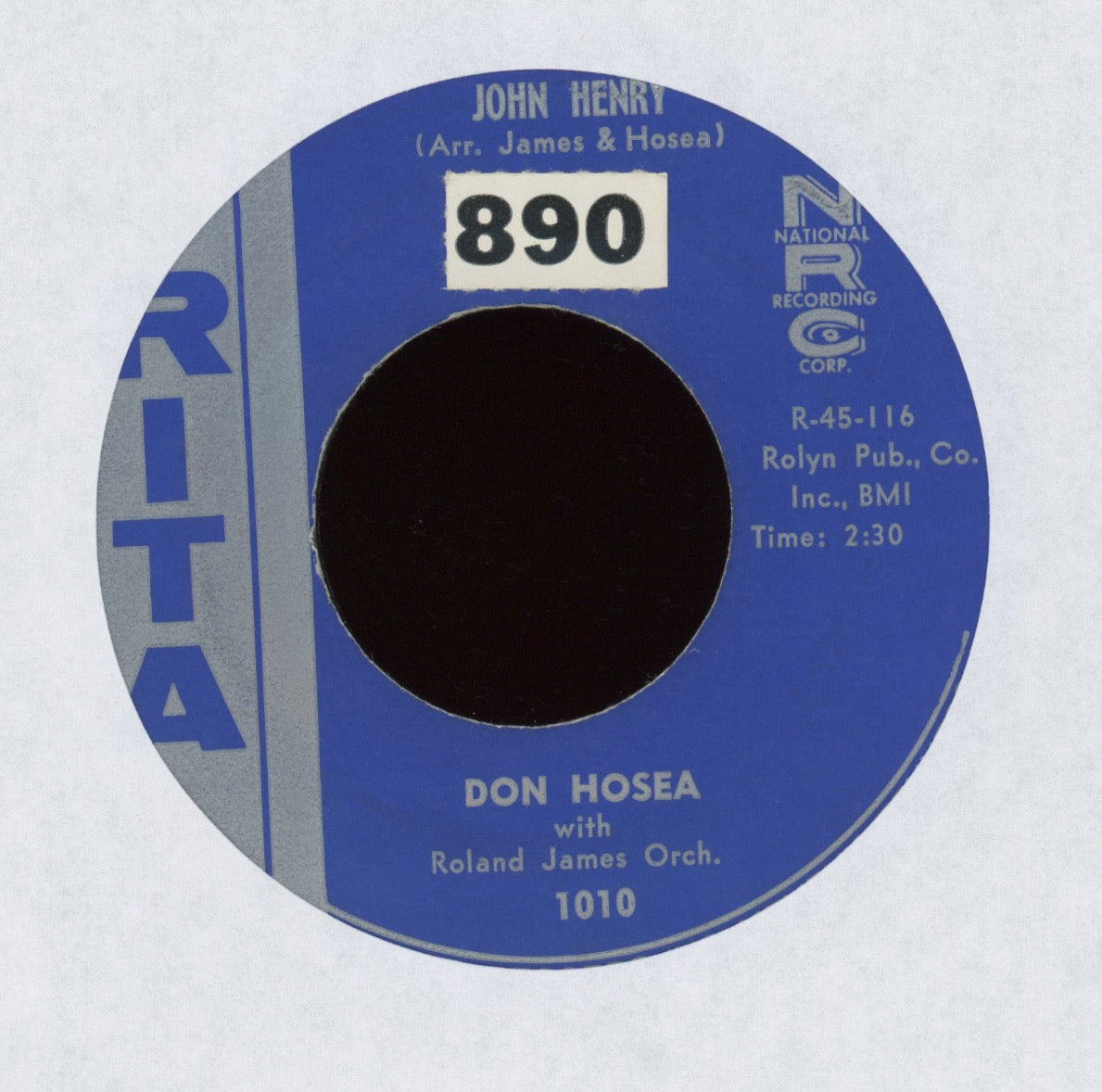 Don Hosea - Misery on Hosea R&B Popcorn 45