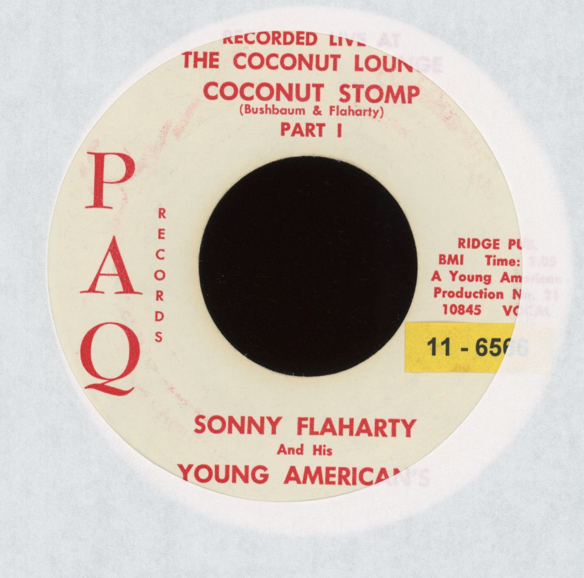 Sonny Flaharty And His Young Americans - Coconut Stomp on PAQ Garage Mod 45