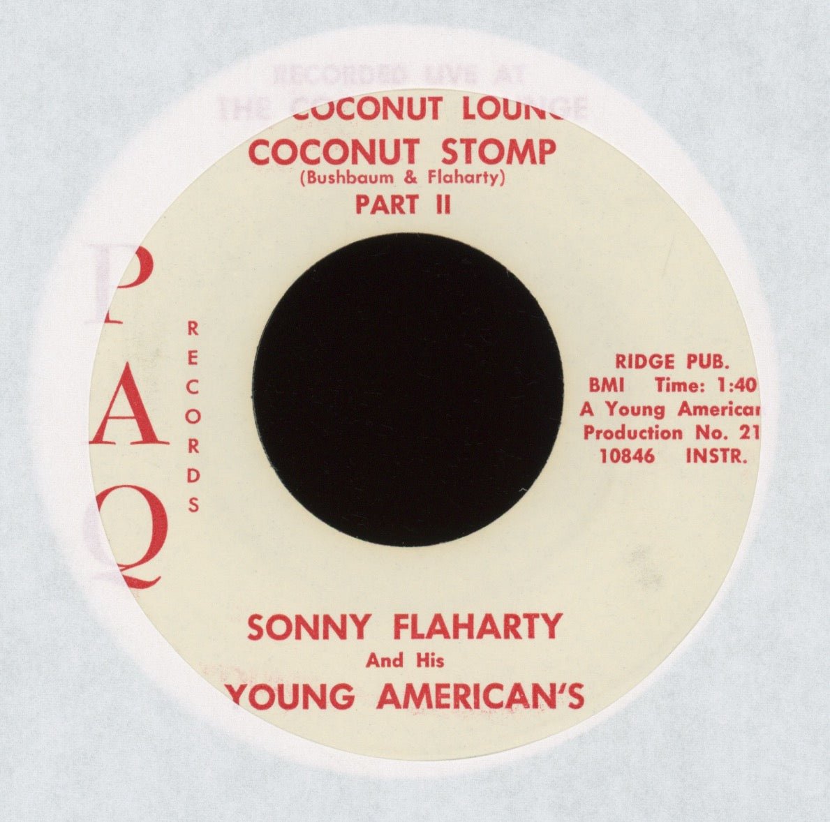 Sonny Flaharty And His Young Americans - Coconut Stomp on PAQ Garage Mod 45