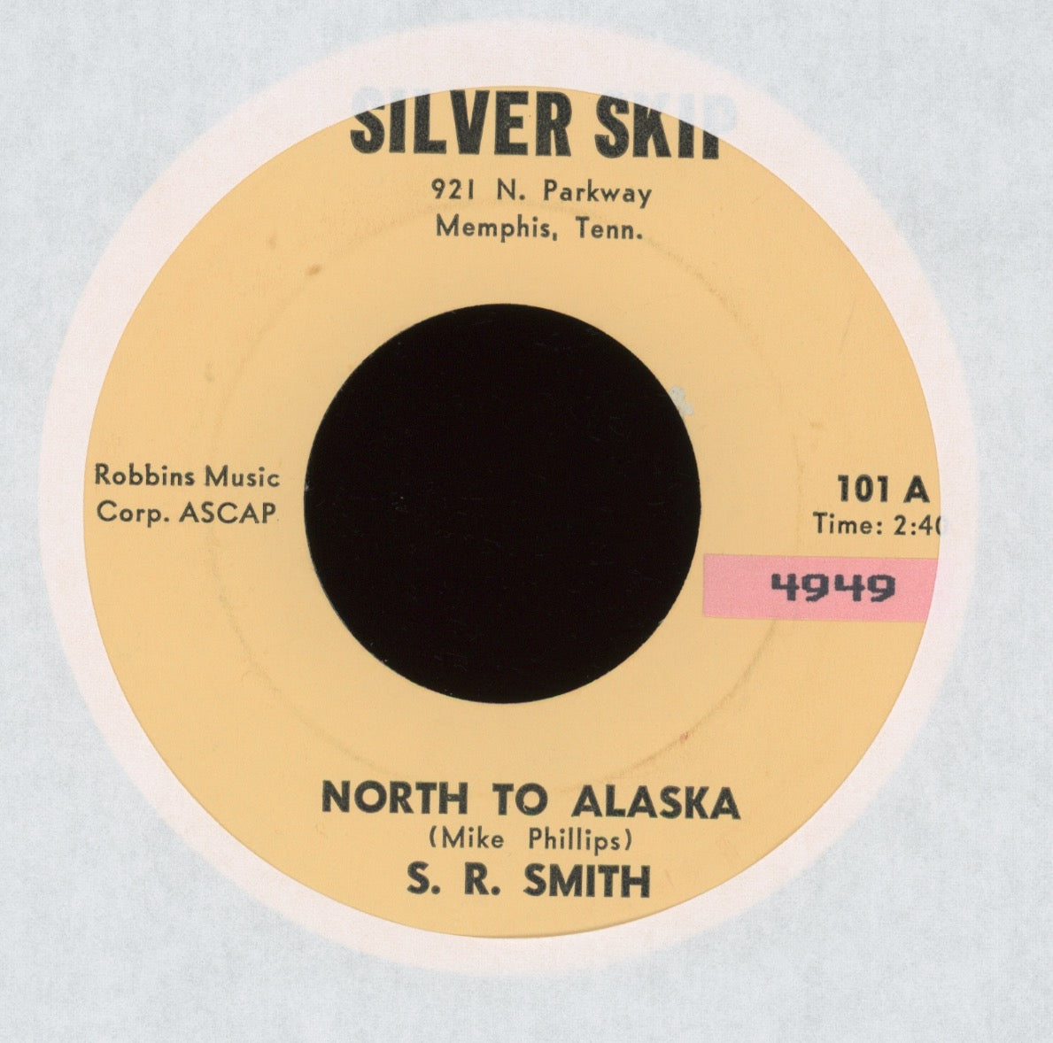 S.R. Smith - North To Alaska on Silver Skip Country Bop 45