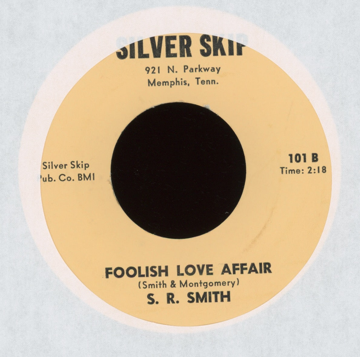 S.R. Smith - North To Alaska on Silver Skip Country Bop 45