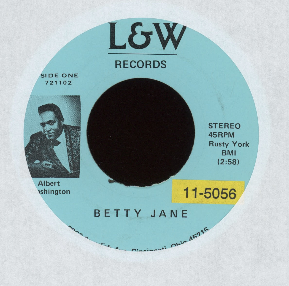 Albert Washington - If You Need Me on L&W Blues Funk 45