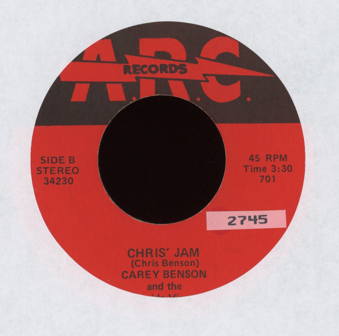 Carey Benson And The Inside View - Ain't It So Nice / Chris Jam on ARC Funk 45