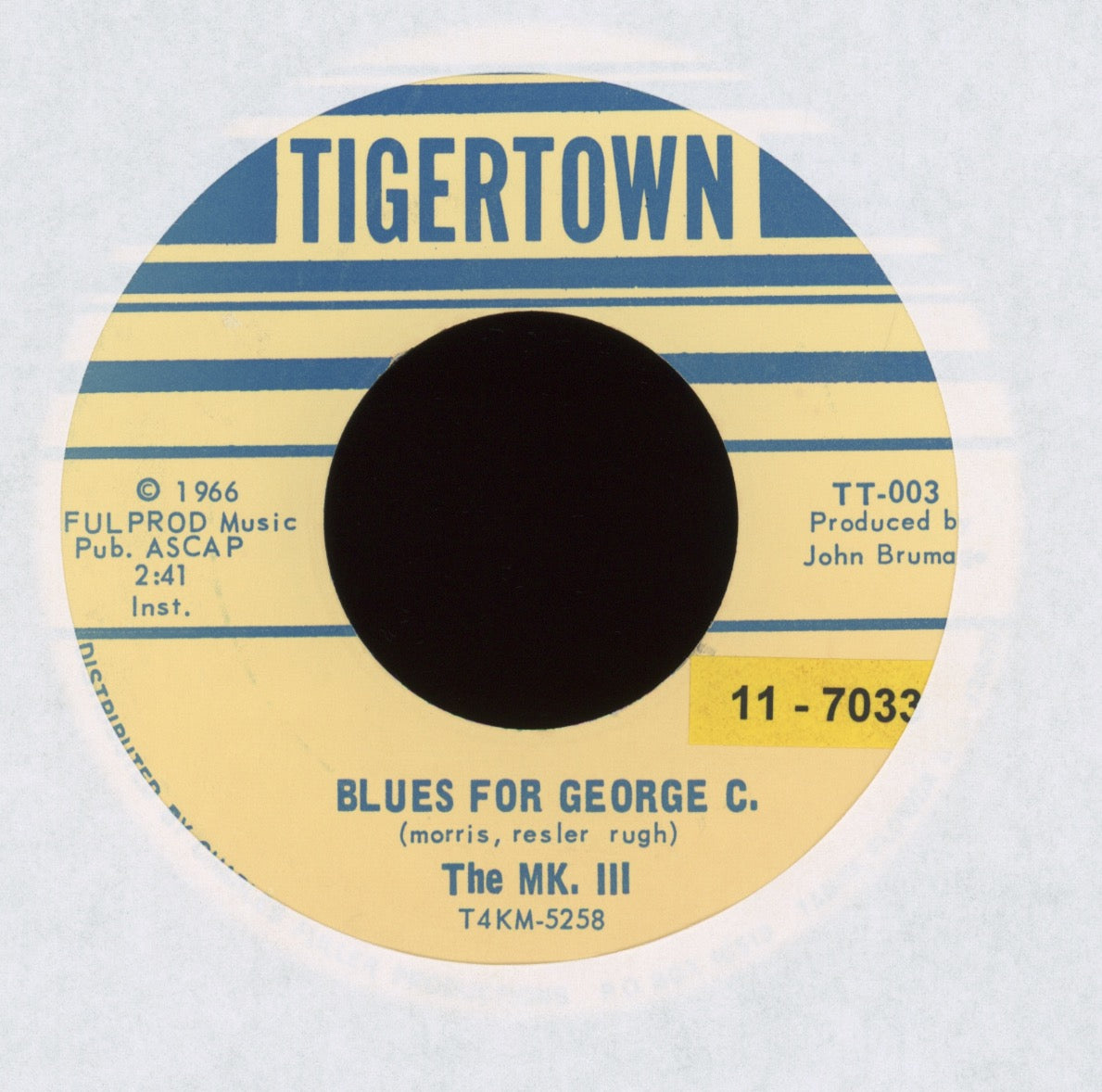 The Mk. III - Mocha Nova on Tigertown Latin Jazz 45
