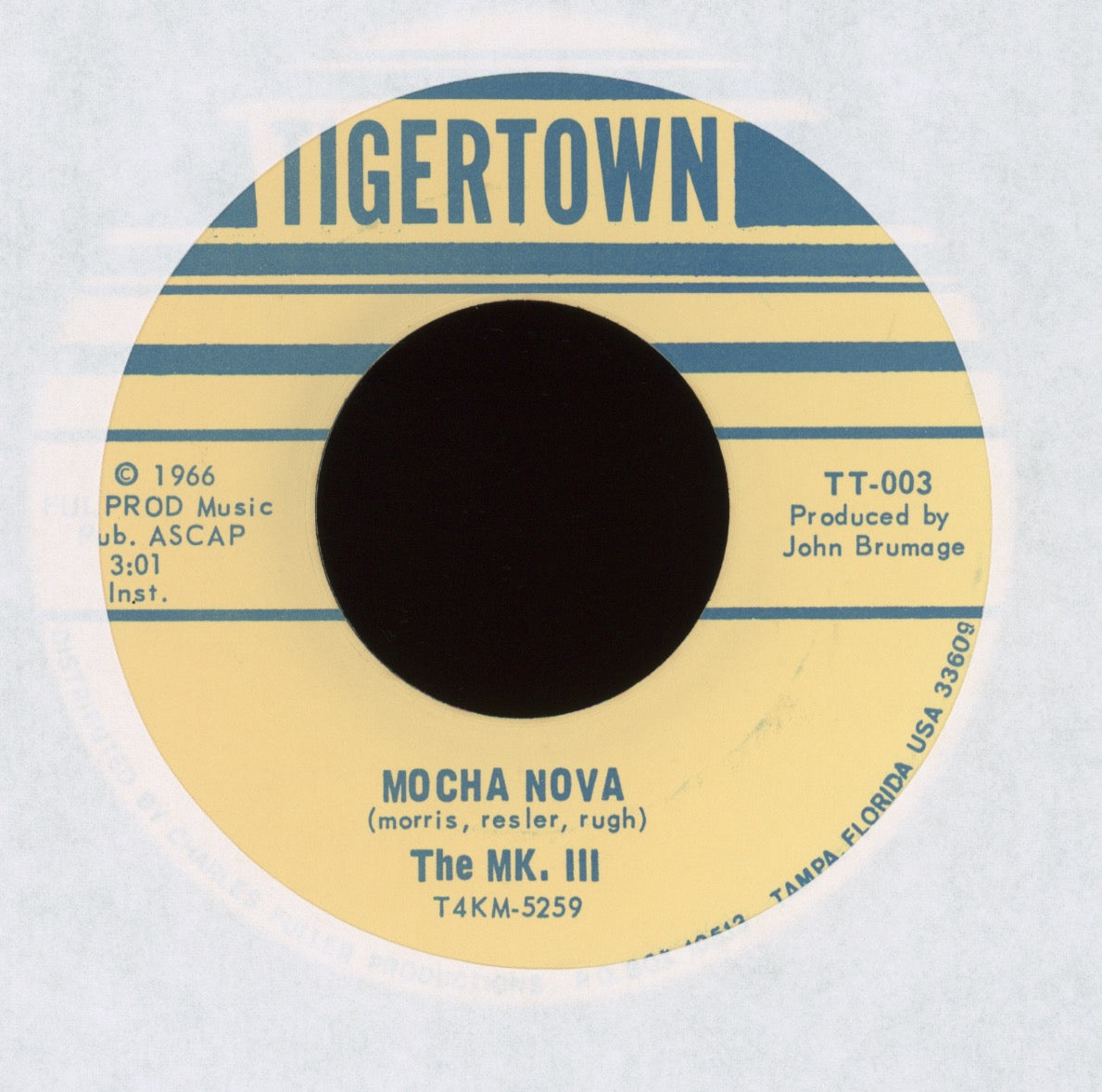The Mk. III - Mocha Nova on Tigertown Latin Jazz 45
