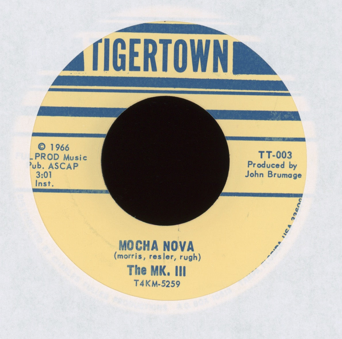 The Mk. III - Mocha Nova on Tigertown Latin Jazz 45