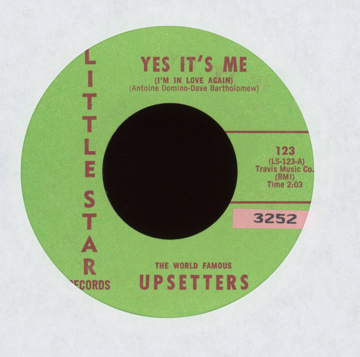 The Upsetters - Yes It's Me I'm In Love Again on Little Star R&B Rocker 45
