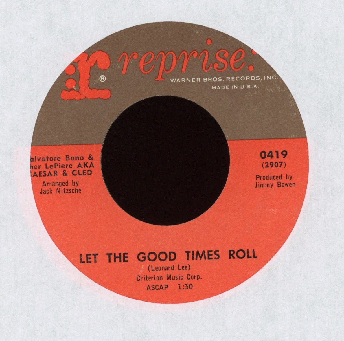 Caesar & Cleo - Let The Good Times Roll on Reprise Pop Rock 45