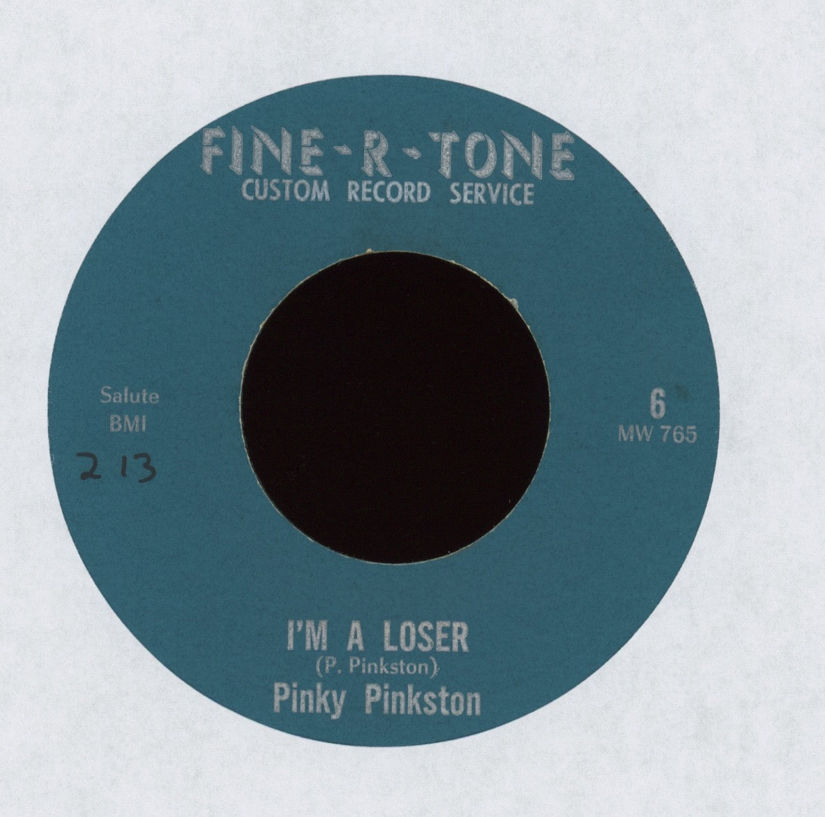 Pinky Pinkston - I'm A Loser on Fine-R-Tone Lonesome Bluegrass 45