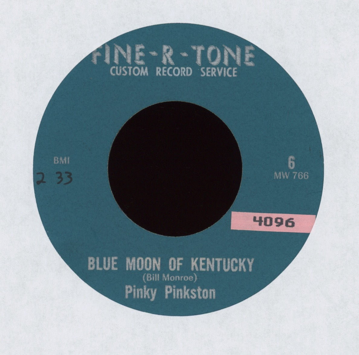 Pinky Pinkston - I'm A Loser on Fine-R-Tone Lonesome Bluegrass 45