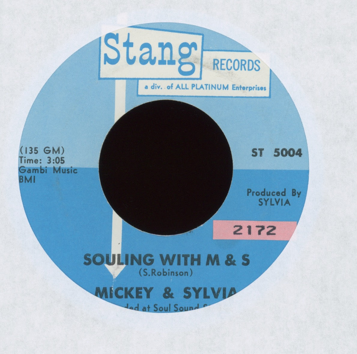 Mickey & Sylvia - Souling With M & S on Stang Soul Funk 45