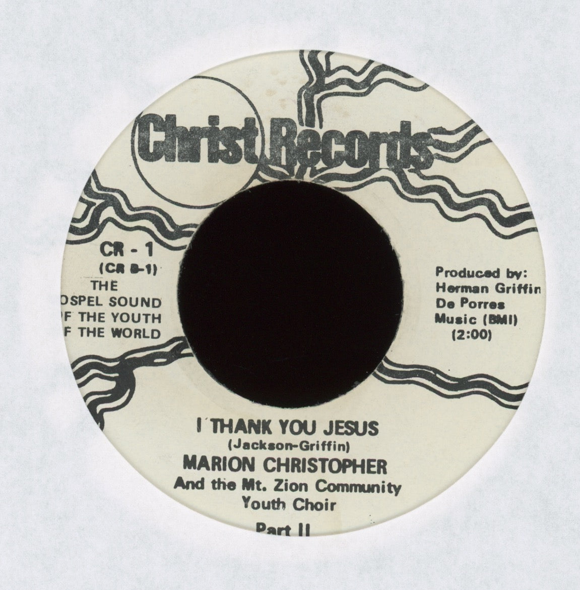 Marion Christopher - I Thank You Jesus on Christ Northern Soul 45