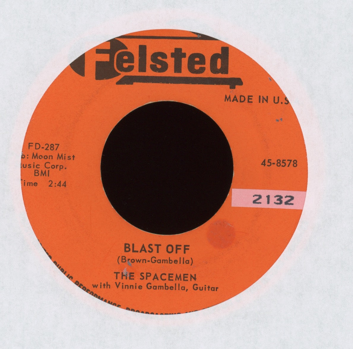 The Spacemen - Blast Off on Felsted Rockabilly 45