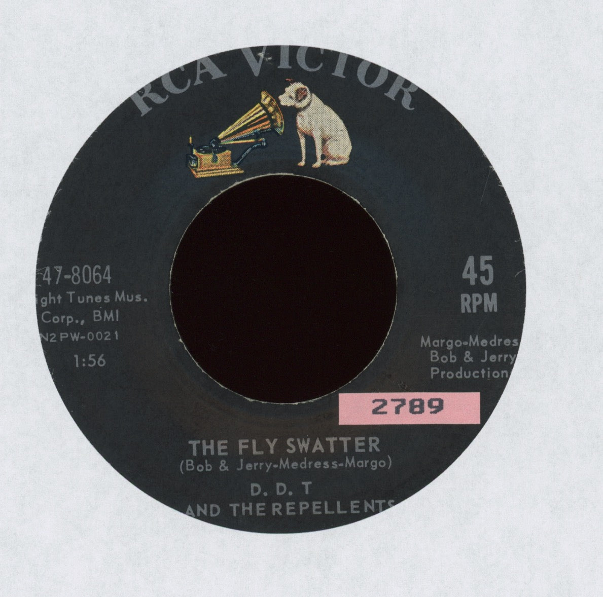 D.D.T. & The Repellents - The Fly Swatter on RCA Instro Rocker 45