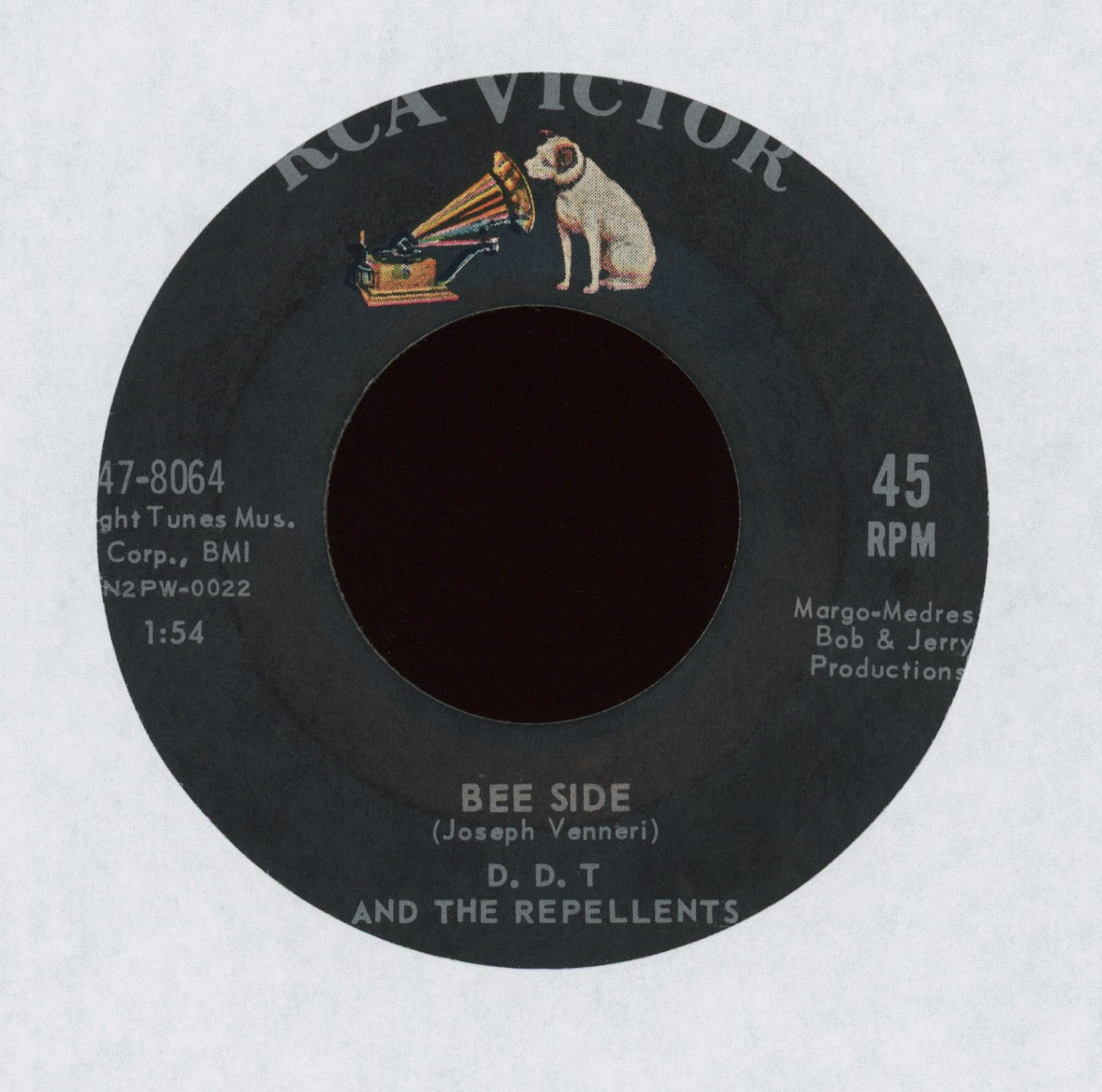 D.D.T. & The Repellents - The Fly Swatter on RCA Instro Rocker 45