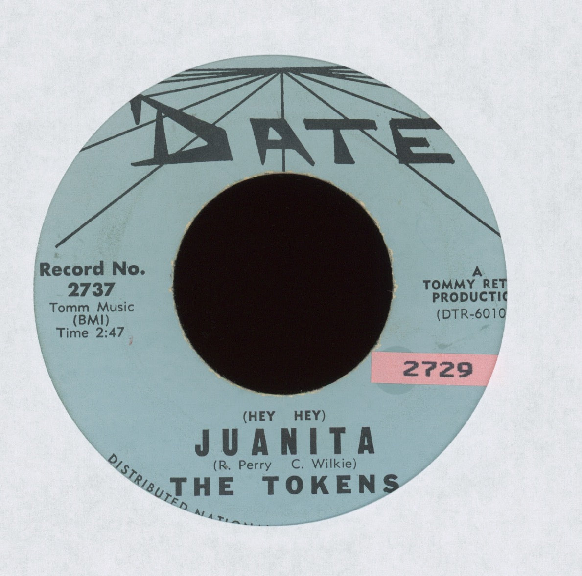 The Tokens - (Hey - Hey) Juanita on Date R&B Doo Wop 45