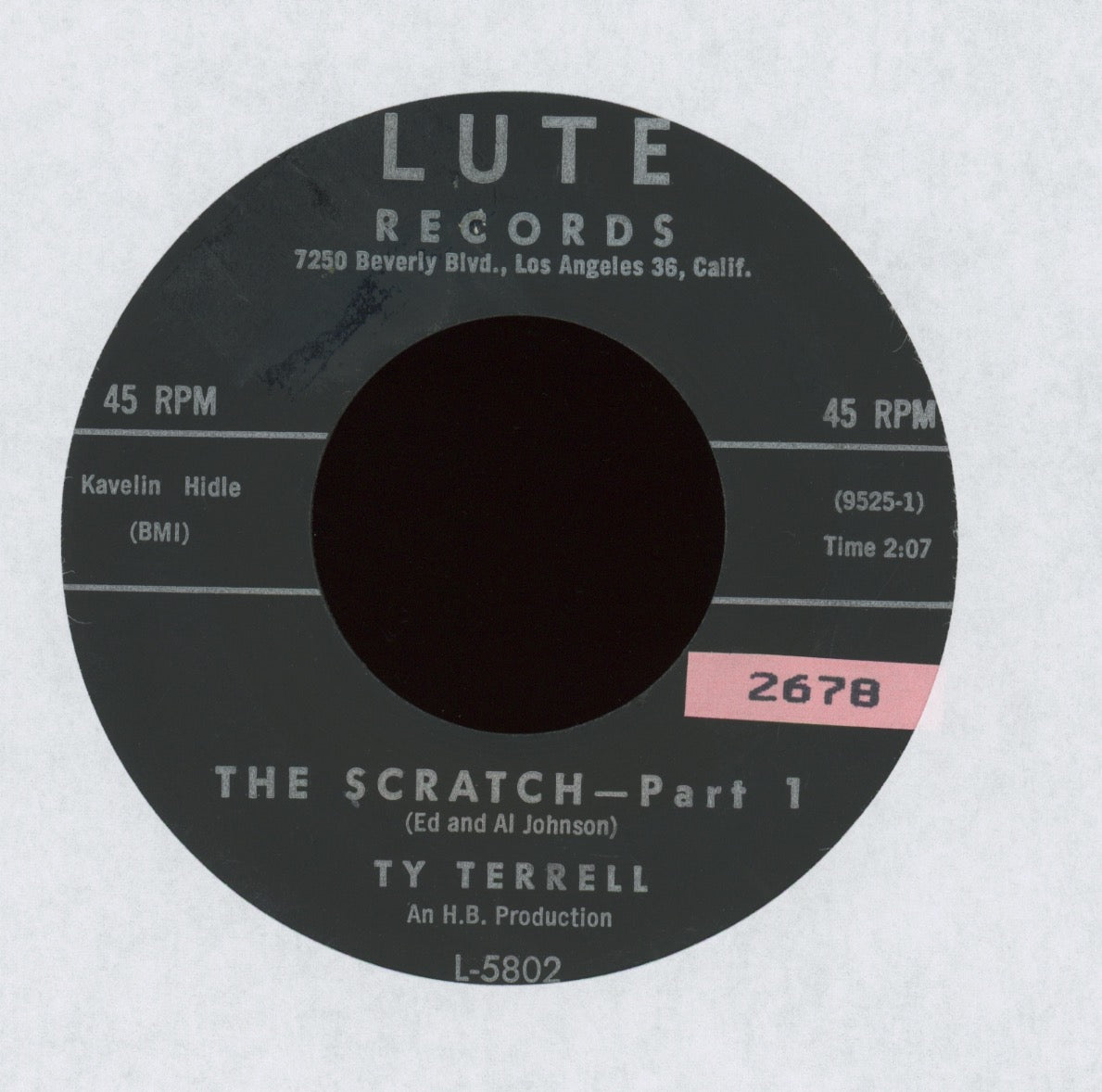 Ty Terrell Leonard - The Scratch on Lute R&B 45