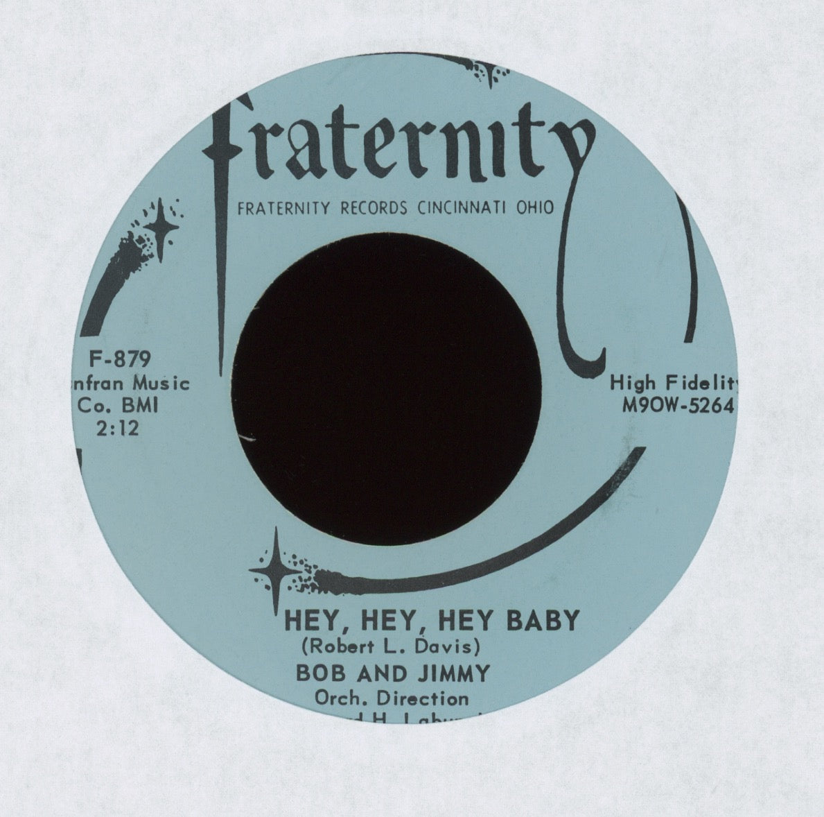 Bob and Jimmy - The Stomp on Fraternity R&B 45