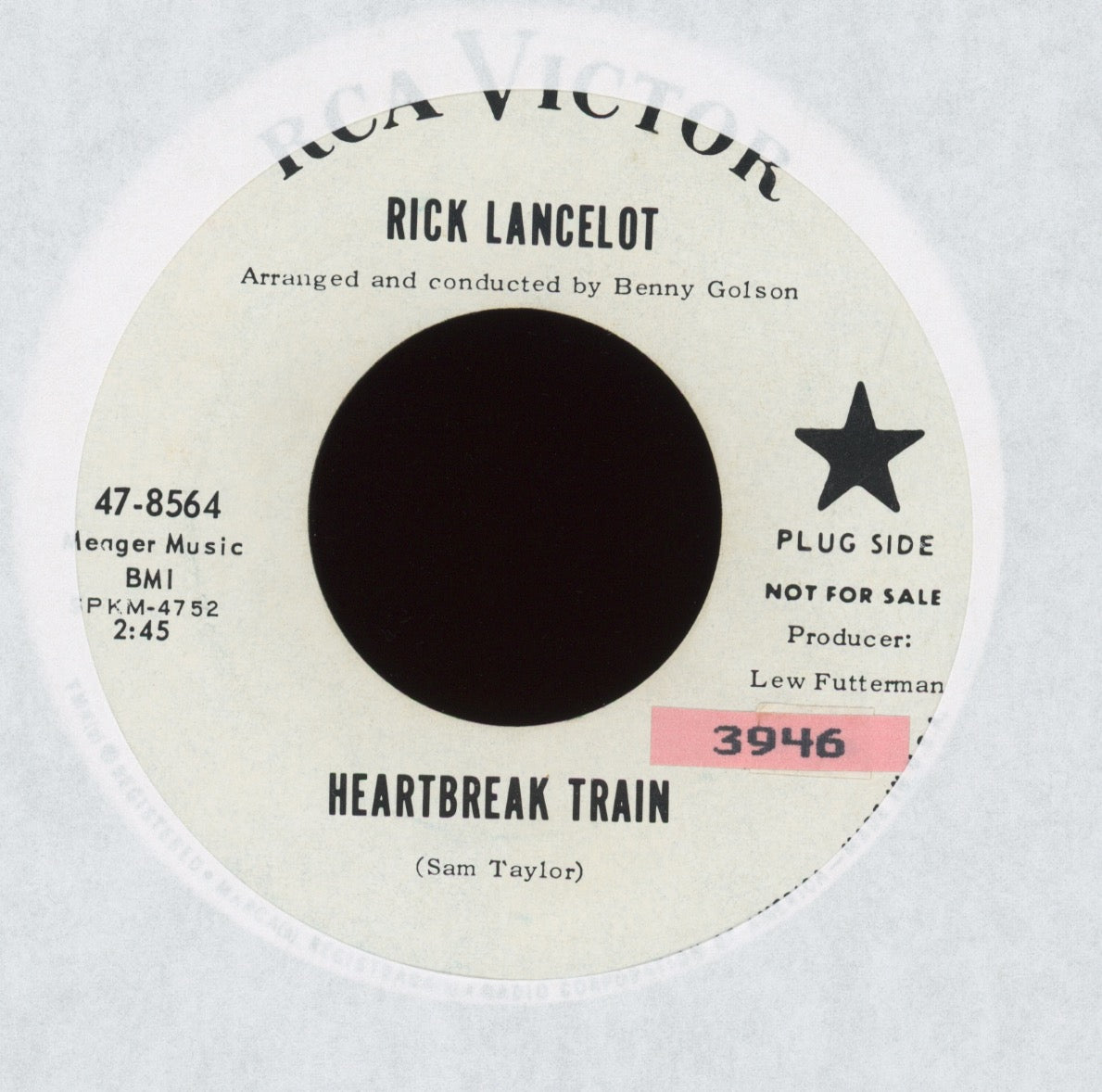 Rick Lancelot - Heartbreak Train / Hoo Doo Man on RCA Promo Northern Soul 45