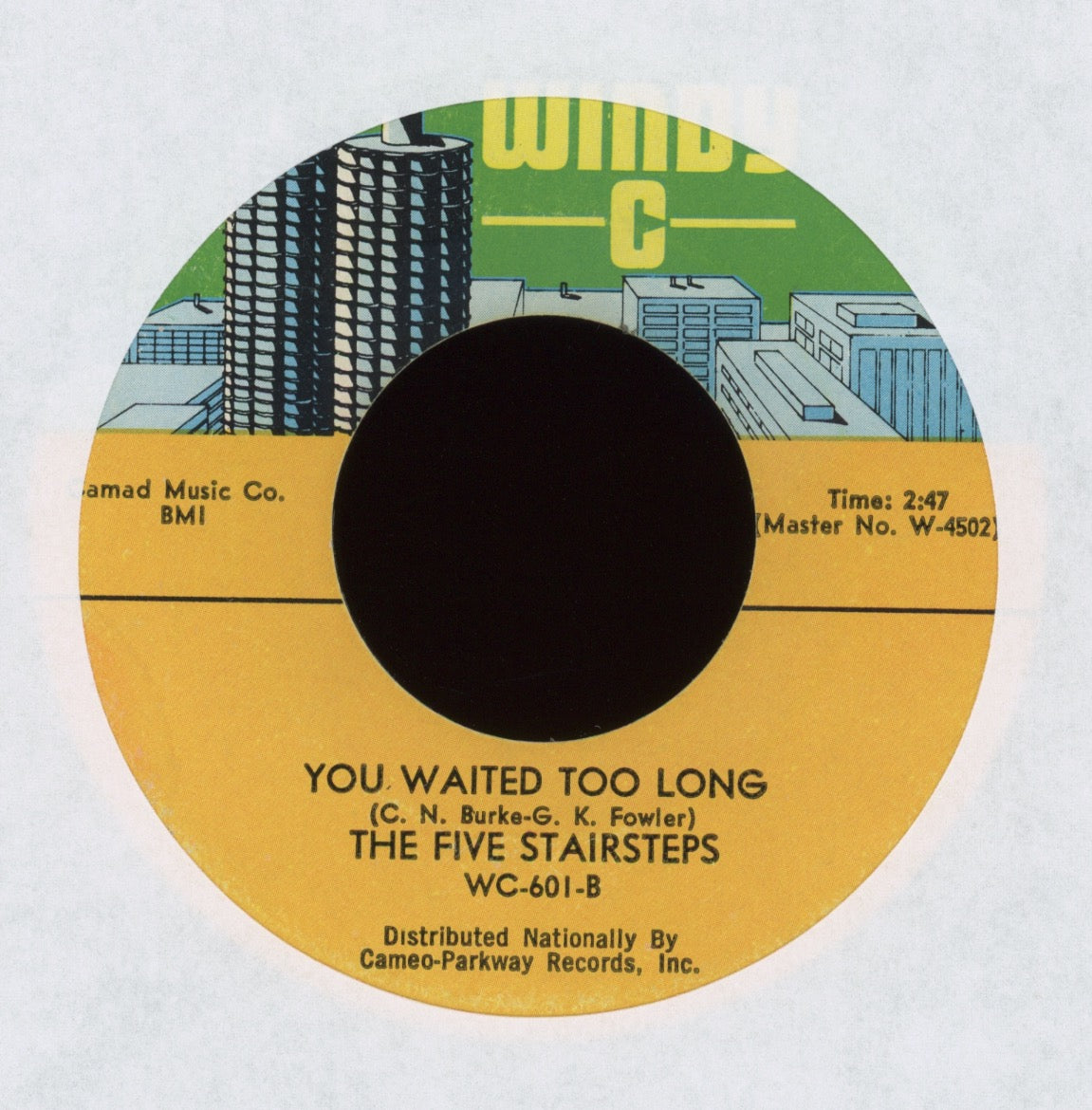 Five Stairsteps - You Waited Too Long on Windy C Sweet Soul 45